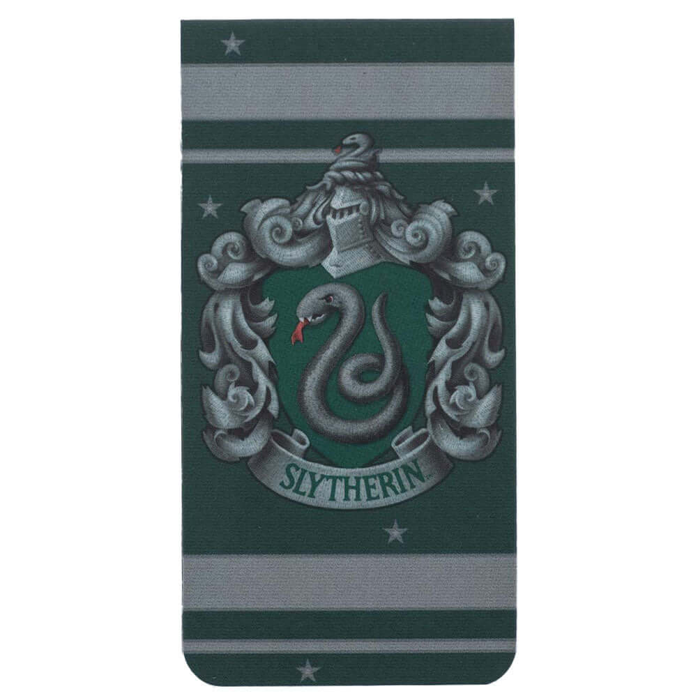 Harry Potter Slytherin Magnetic Bookmark LKT Sport Harry Potter design magnetic bookmarkFeatures the colourful crest of Slytherin on both sides of the magnetOfficial licensed productApprox 9cm x 4.5cm Bookmarks