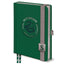 Harry Potter Slytherin Premium Notebook LKT Sport Soft fabric green hardback A5 notebookFeaturing an embossed Slytherin crest and house traitsWith an elastic closure and handy bookmarkLined pages with a small detail logo to the bottomOfficial licensed pro