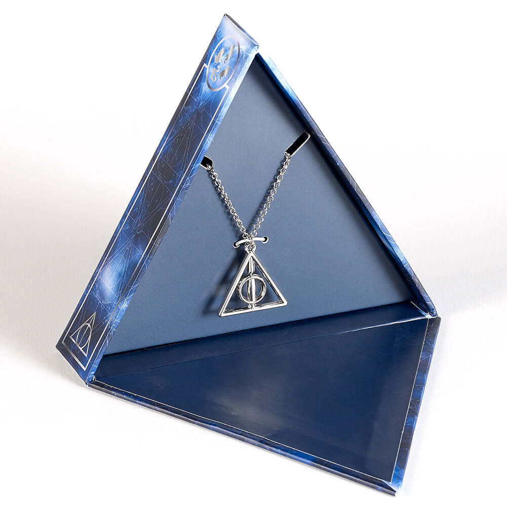 Harry Potter Spinning Deathly Hallows Necklace Gift Box LKT Sport Entertainment>Movies>Harry Potter Necklaces