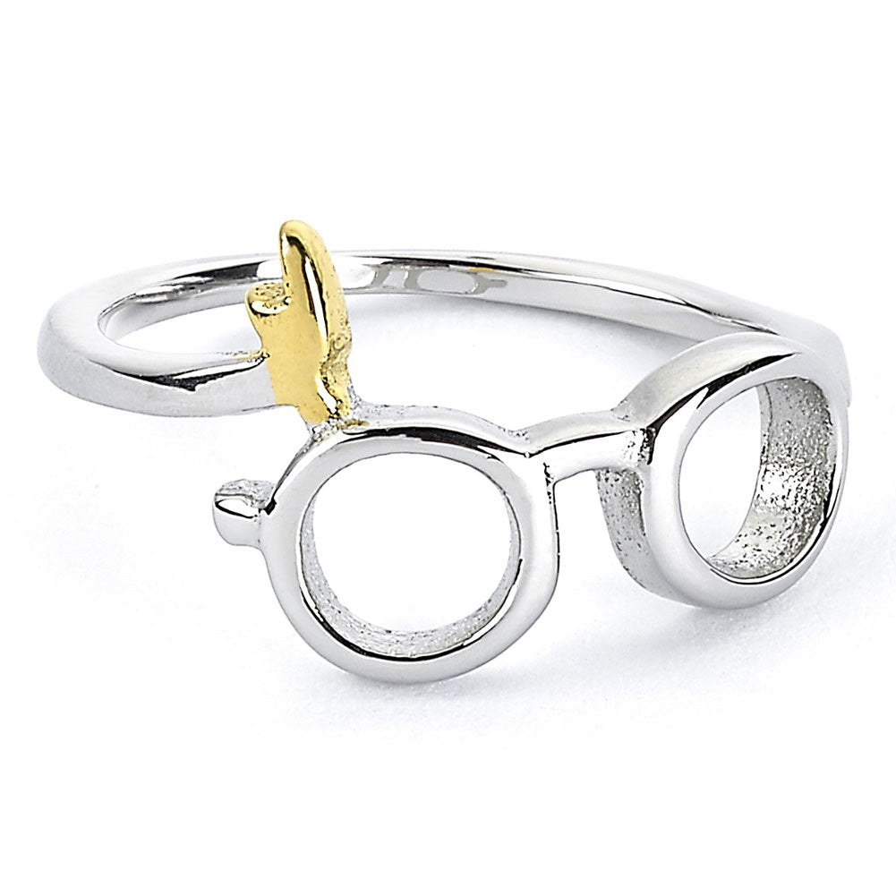 Harry Potter Stainless Steel Harry Glasses Ring Medium LKT Sport Entertainment>Movies>Harry Potter Rings