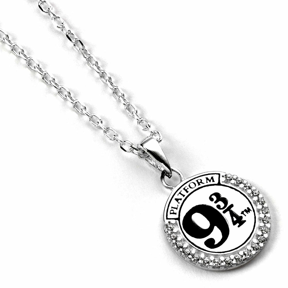 Harry Potter Sterling Silver 9 & 3 Quarters Crystal Necklace LKT Sport Entertainment>Movies>Harry Potter Necklaces