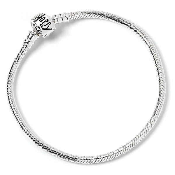 Harry Potter Sterling Silver Charm Bracelet Medium LKT Sport Sterling silver bracelet with a branded clasp Ideal for all types of Harry Potter universal charms Official licensed product Approx 19cm On a backing card Bracelets