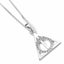 Harry Potter Sterling Silver Deathly Hallows Crystal Necklace LKT Sport The iconic Deathly Hallows symbol charm on a sterling silver necklaceThe charm is embellished with crystalsOfficial licensed productNecklace approx 46cm (18in)Pendant approx 16mm x 16