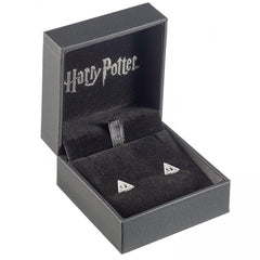 Harry Potter Sterling Silver Deathly Hallows Stud Earrings LKT Sport Entertainment>Movies>Harry Potter Earrings
