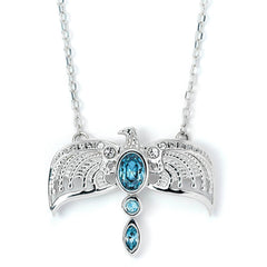 Harry Potter Sterling Silver Diadem Crystal Necklace LKT Sport Entertainment>Movies>Harry Potter Necklaces