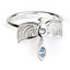 Harry Potter Sterling Silver Diadem Crystal Ring Large LKT Sport Sterling silver ring featuring an iconic Harry Potter designSterling Silver diadem with pale blue crystals and a moveable drop tail featherOfficial licensed productRing size P Rings