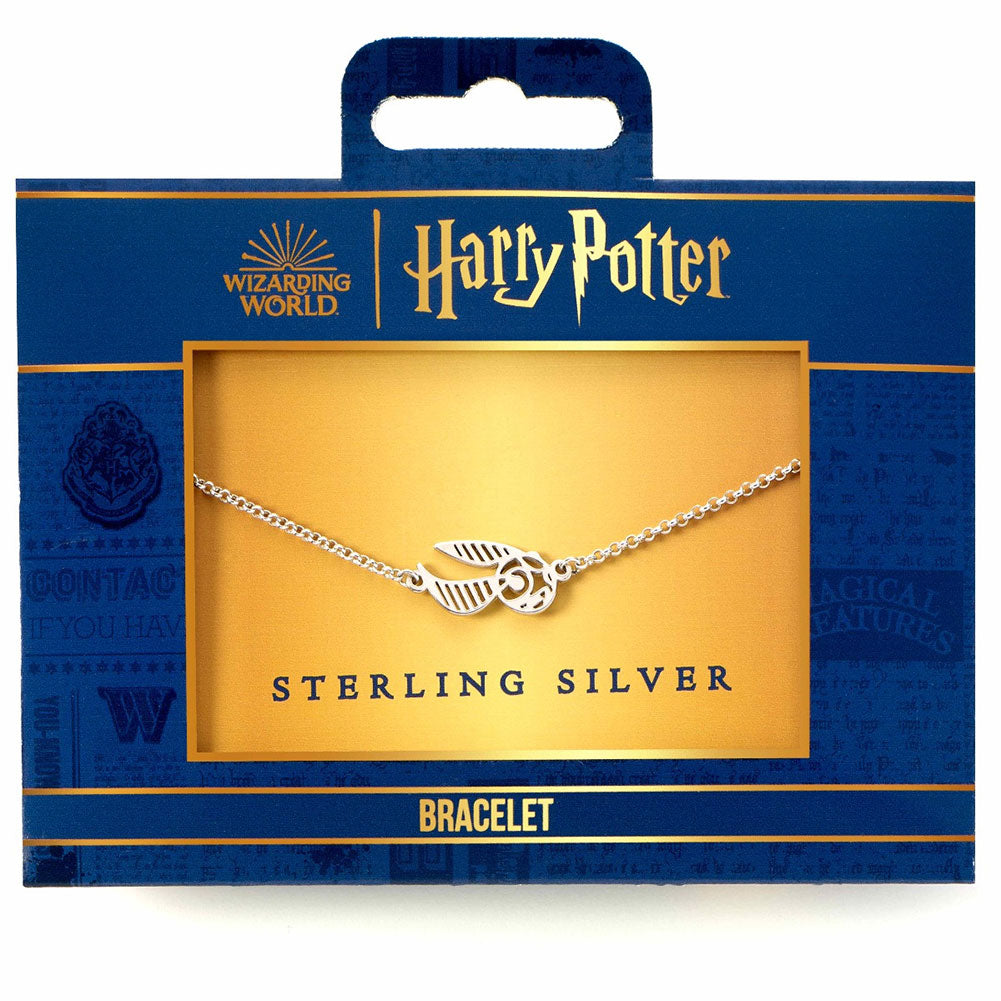 Harry Potter Sterling Silver Golden Snitch Charm Bracelet LKT Sport Entertainment>Movies>Harry Potter