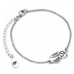 Harry Potter Sterling Silver Golden Snitch Charm Bracelet LKT Sport Entertainment>Movies>Harry Potter