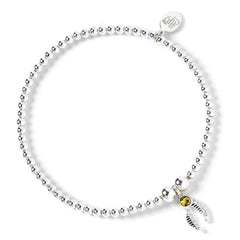 Harry Potter Sterling Silver Golden Snitch Crystal Bracelet LKT Sport Entertainment>Movies>Harry Potter Bracelets