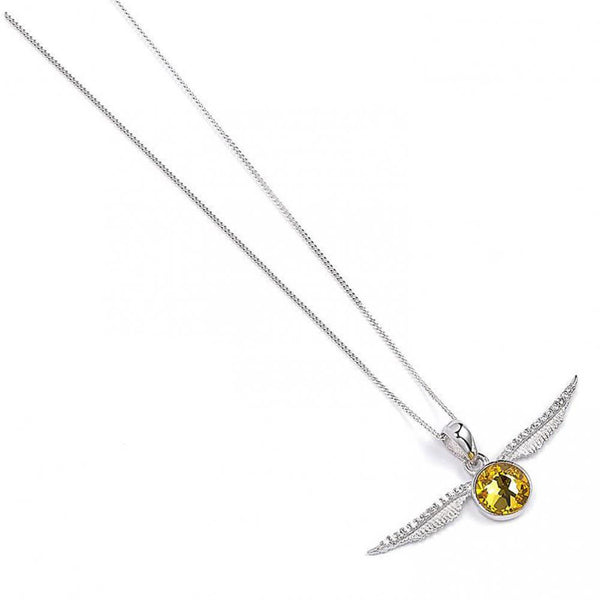 Harry Potter Sterling Silver Golden Snitch Crystal Necklace LKT Sport The iconic quidditch game deciding Golden Snitch charm on a sterling silver necklace The charm is embellished with crystals Official licensed product Necklace approx 46cm (18in) Pendant
