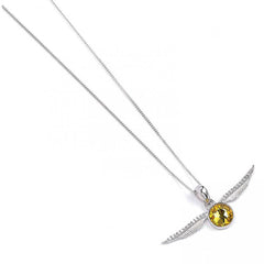 Harry Potter Sterling Silver Golden Snitch Crystal Necklace LKT Sport Entertainment>Movies>Harry Potter Necklaces