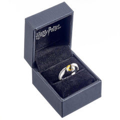 Harry Potter Sterling Silver Golden Snitch Crystal Ring Small LKT Sport Entertainment>Movies>Harry Potter Rings