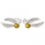 Harry Potter Sterling Silver Golden Snitch Crystal Stud Earrings LKT Sport Sterling silver earrings featuring an iconic Harry Potter designThe iconic quidditch game deciding Golden Snitch on earring studsEmbellished with crystalsOfficial licensed productA