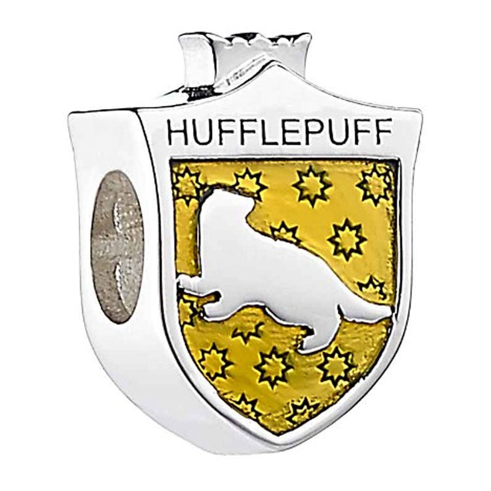 Harry Potter Sterling Silver Hufflepuff Spacer Bead LKT Sport Entertainment>Movies>Harry Potter Charms & Pendants