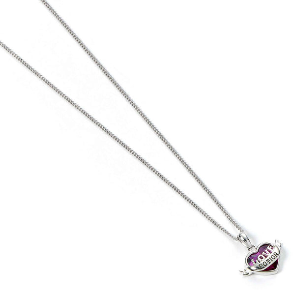 Harry Potter Sterling Silver Love Potion Crystal Necklace LKT Sport The iconic Love Potion charm on a sterling silver necklaceThe charm is embellished with crystalsOfficial licensed productNecklace approx 46cm (18in)Pendant approx 16mm x 11mm Necklaces