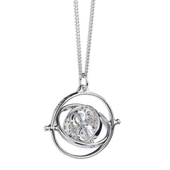 Harry Potter Sterling Silver Time Turner Crystal Necklace LKT Sport Entertainment>Movies>Harry Potter Necklaces