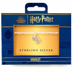 Harry Potter Stone Bracelet With Sterling Silver Golden Snitch Charm LKT Sport Entertainment>Movies>Harry Potter