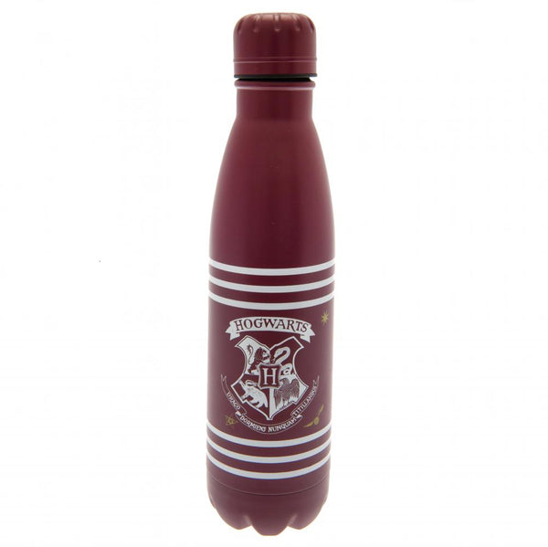 Harry Potter Thermal Flask LKT Sport Stainless steel thermal vacuum flask Burgundy matt finish featuring the Hogwarts logo Maintains the temperature of your drink for up to 24hrs With a screw top lid Official licensed product Approx 550ml (19.5oz) Approx