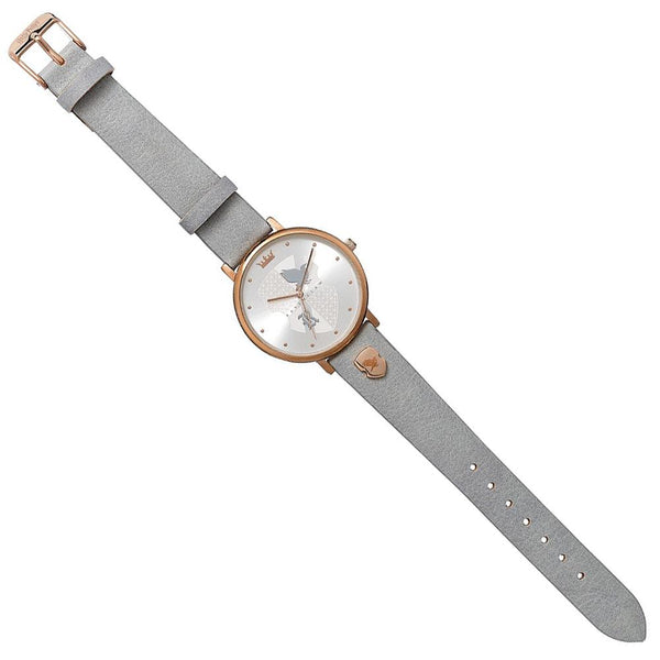 Harry Potter Watch Ravenclaw LKT Sport Ladies analogue watch with a buckle strap The dial features a rose gold plated surround with a unique Ravenclaw design With a grey leather strap and rose gold plated buckle Official licensed product Strap width appro