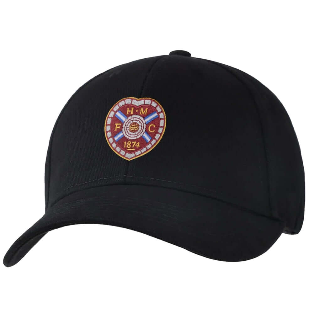 Hearts FC Essential Home Colour Cap LKT Sport Classic design curved brim capFeatures a vibrant Hearts woven logo to the frontWith a hook and loop size adjuster 55-61cmOfficial licensed productAdults, to fit approx 58cm Caps