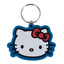 Hello Kitty Face PVC Keyring LKT Sport Soft, durable 5mm thick PVC Keyring with chain and split ringBright, colourful and highly detailedIdeal for attaching to keys, bags, belts and other itemsWipe cleanOfficial licensed productApprox 60mm x 45mm Keychain