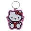 Hello Kitty Pose PVC Keyring LKT Sport Soft, durable 5mm thick PVC Keyring with chain and split ringBright, colourful and highly detailedIdeal for attaching to keys, bags, belts and other itemsWipe cleanOfficial licensed productApprox 60mm x 55mm Keychain