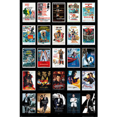 James Bond Poster 25 Films 290 LKT Sport Entertainment>Movies>James Bond Posters