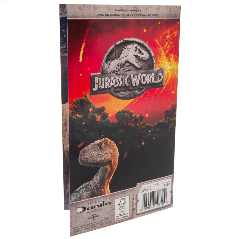 Jurassic World Birthday Card LKT Sport Entertainment>Movies>Jurassic World Greeting Cards