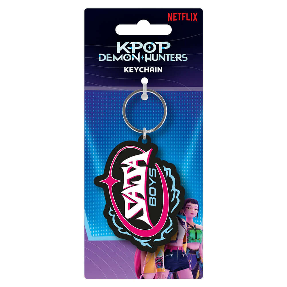 K-POP Demon Hunters Saja Boys PVC Keyring LKT Sport Soft, durable 5mm thick PVC Keyring with chain and split ringBright, colourful and highly detailedIdeal for attaching to keys, bags, belts and other itemsWipe cleanOfficial licensed productApprox 60mm x