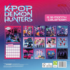 K-Pop Demon Hunters Huntrix Square Calendar 2026 LKT Sport Entertainment>Movies>K-POP Demon Hunters Wall Calendars