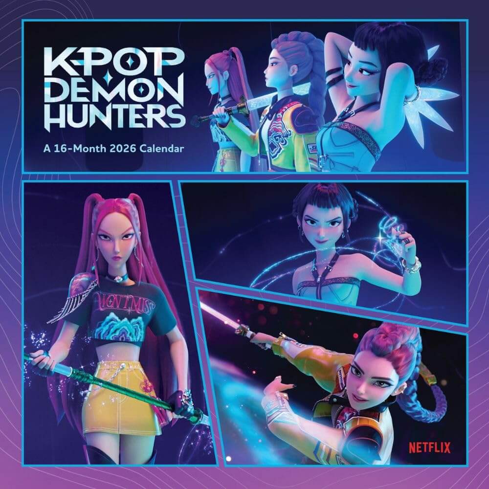 K-Pop Demon Hunters Square Calendar 2026 LKT Sport Entertainment>Movies>K-POP Demon Hunters Wall Calendars