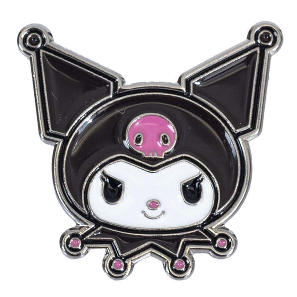 Kuromi Pin Badge LKT Sport Bright, colourful and highly detailed enamel pin badgeFeatures Kuromi on a rubber push fixingOfficial licensed productApprox 30mm x 30mm Brooches & Lapel Pins