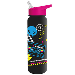 Kuromi Plastic Drinks Bottle LKT Sport Lightweight everyday plastic drinks bottleBlack bottle featuring a colourful Kuromi motifScrew top lid with a closable clear drinking spoutHand wash onlyOfficial licensed productApprox 700ml (25oz)Approx 23cm tall, 7