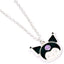 Kuromi Silver Plated Necklace LKT Sport A Kuromi charm on a silver plated necklaceLink chain necklace with a 5cm (2in) extender chainOfficial licensed productNecklace approx 40cm (16in)Pendant approx 20mm x 18mm Necklaces