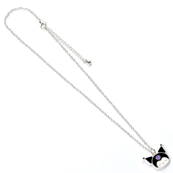 Kuromi Silver Plated Necklace LKT Sport A Kuromi charm on a silver plated necklaceLink chain necklace with a 5cm (2in) extender chainOfficial licensed productNecklace approx 40cm (16in)Pendant approx 20mm x 18mm Necklaces