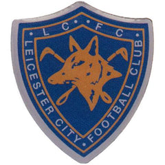 Leicester City FC 1979 Crest Badge LKT Sport Metal shield shaped pin badge Full colour enamel finish featuring retro design With butterfly clasp fixing Metal alloy with silver style finish Official licensed product Approx 20mm x 17mm On a header card Pins