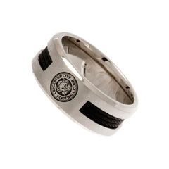 Leicester City FC Black Inlay Ring Medium LKT Sport Football>Football League>Leicester City FC|Football>Premier League Rings