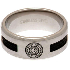 Leicester City FC Black Inlay Ring Small LKT Sport Football>Football League>Leicester City FC|Football>Premier League Rings
