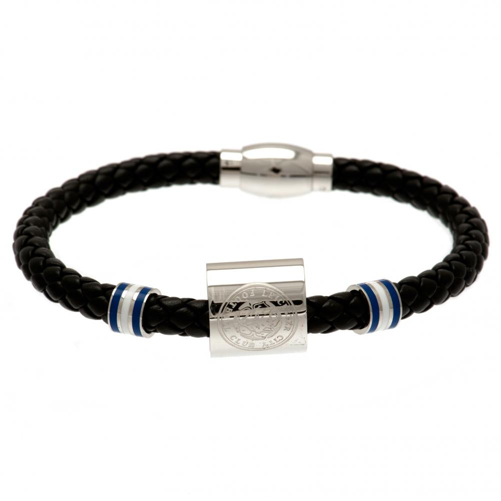 Leicester City FC Colour Ring Leather Bracelet LKT Sport Football>Football League>Leicester City FC|Football>Premier League Bracelets