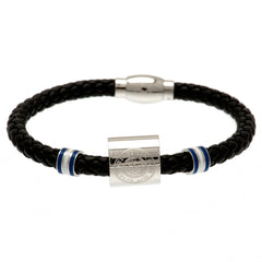 Leicester City FC Colour Ring Leather Bracelet LKT Sport Football>Football League>Leicester City FC|Football>Premier League Bracelets