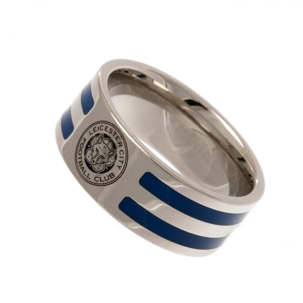 Leicester City FC Colour Stripe Ring Small LKT Sport Football>Football League>Leicester City FC|Football>Premier League Rings