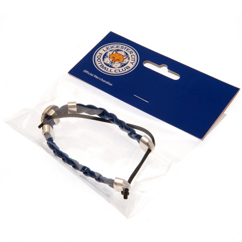 Leicester City FC PU Slider Bracelet LKT Sport Football>Football League>Leicester City FC|Football>Premier League Bracelets