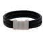 Leicester City FC Single Plait Leather Bracelet LKT Sport Single plait design bracelet made from genuine leather Black bracelet with a stainless steel magnetic clasp featuring and engraved club crest Official licensed product Approx 21cm x 1cm Presented i