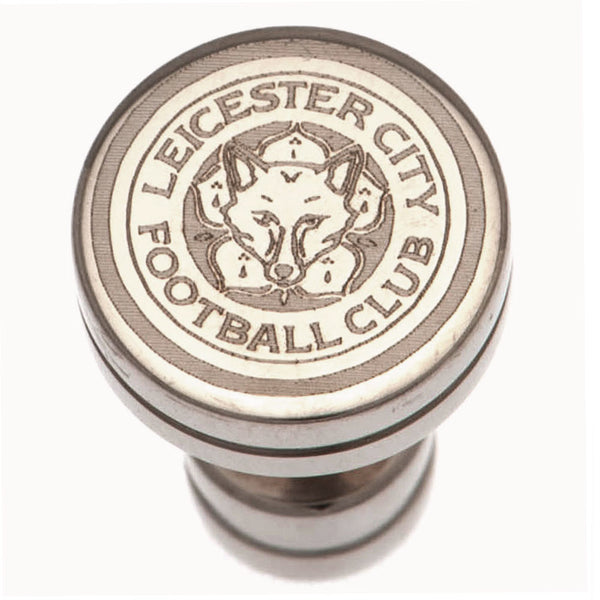 Leicester City FC Stainless Steel Stud Earring LKT Sport Stud earring with a detailed laser print Features the Leicester crest on a screw back fixing Made from durable stainless steel Official licensed product Approx 10mm x 10mm In a blister pack Earrings