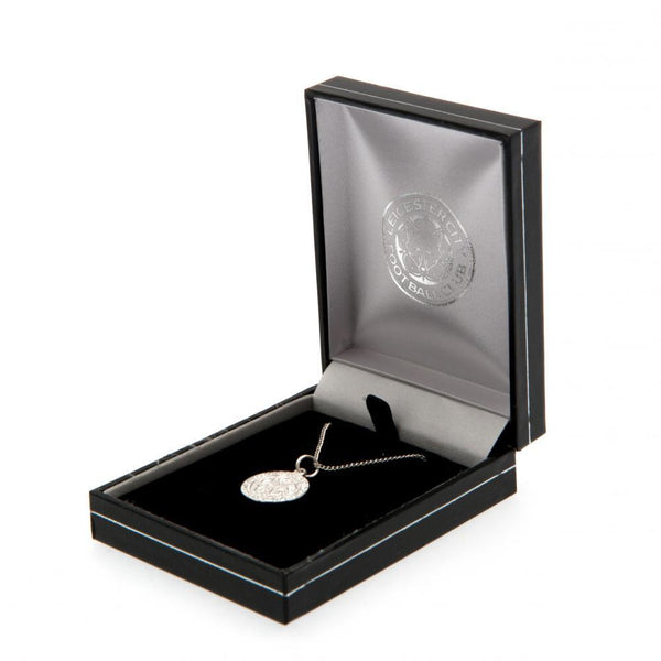 Leicester City FC Sterling Silver Pendant & Chain LKT Sport Sterling silver pendant and necklace Featuring the Leicester crest pendant on the chain necklace With a lobster clasp Official licensed product Chain approx 49cm (19in) Pendant approx 20mm x 18mm