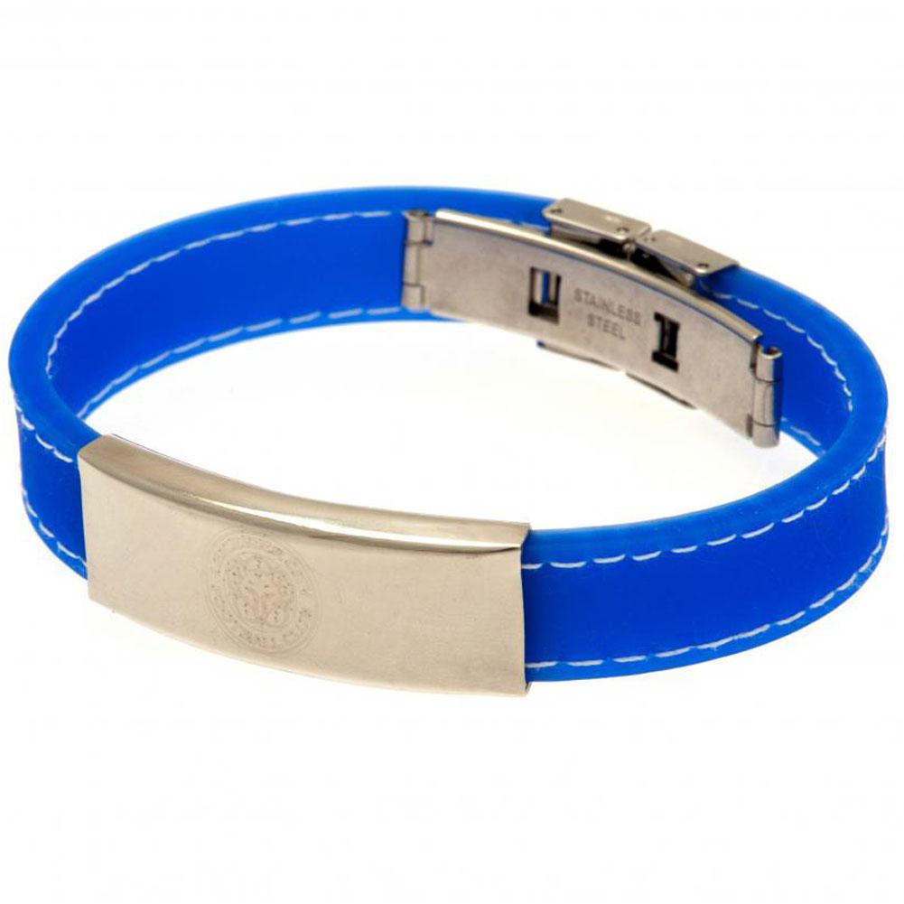 Leicester City FC Stitched Silicone Bracelet BL LKT Sport Football>Football League>Leicester City FC|Football>Premier League Bracelets