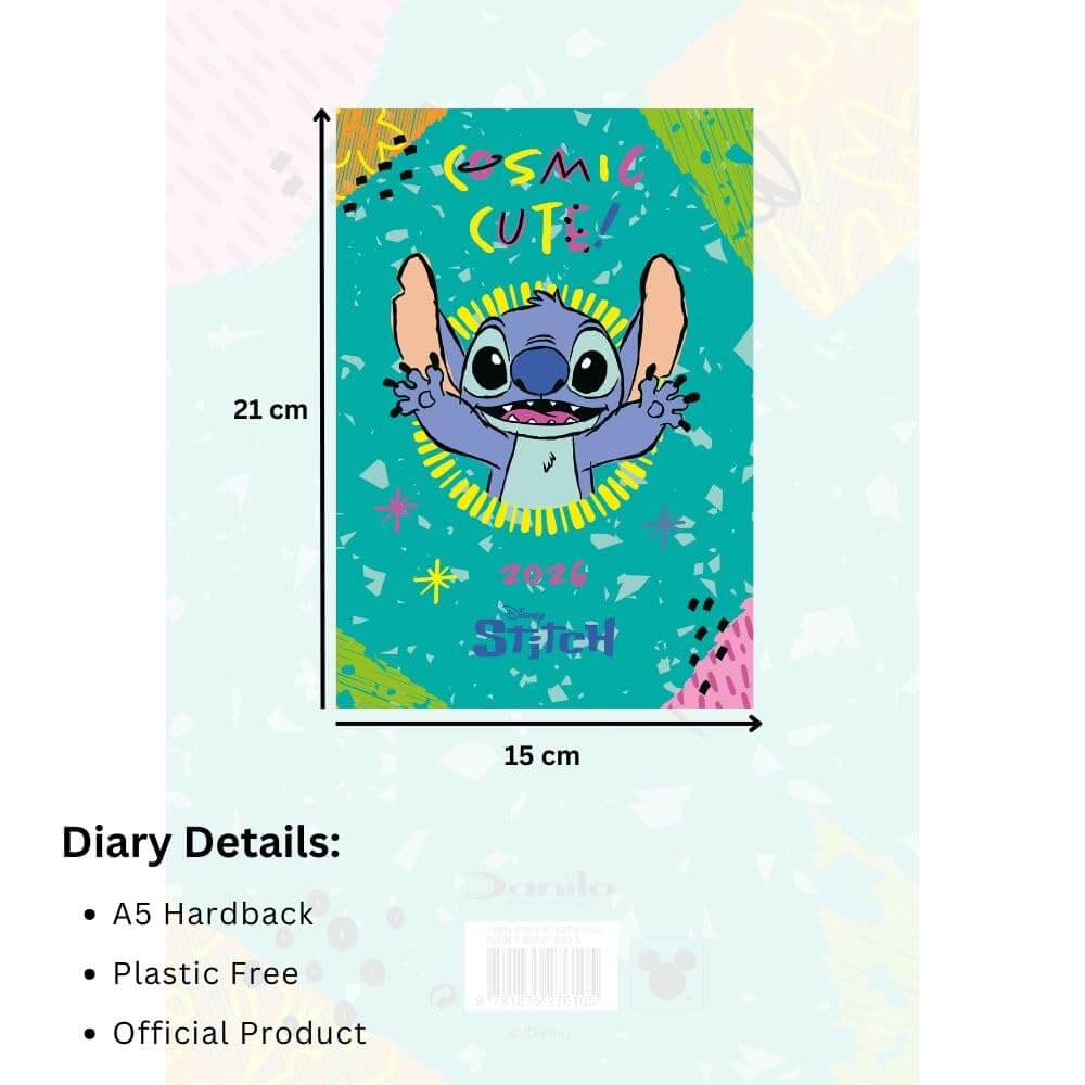 Lilo & Stitch A5 Diary 2026 LKT Sport Entertainment>Movies>Lilo & Stitch Planners