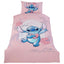Lilo & Stitch Aloha Single Duvet Set LKT Sport Bed linen set to fit standard single bedsDusty pink quilt cover featuring an Hawaiian motif of StitchReverse features a multi Stitch designDusty pink pillowcase featuring Stitch45% Polyester 55% cotton, machi
