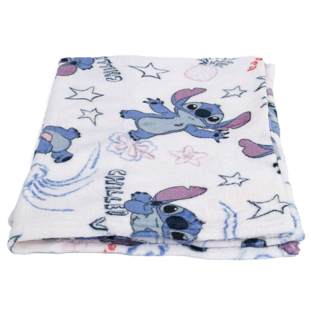 Lilo & Stitch Chilled Vibes Fleece Blanket LKT Sport Luxury soft feel 100% polyester flannel blanketBright and colourful design featuring a multi Stitch designOfficial licensed productApprox 150cm x 120cm Throw Blankets