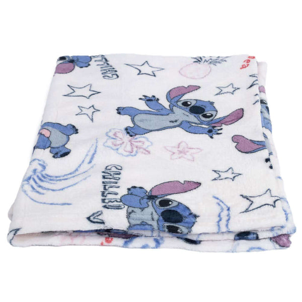 Lilo & Stitch Chilled Vibes Fleece Blanket LKT Sport Luxury soft feel 100% polyester flannel blanketBright and colourful design featuring a multi Stitch designOfficial licensed productApprox 150cm x 120cm Throw Blankets